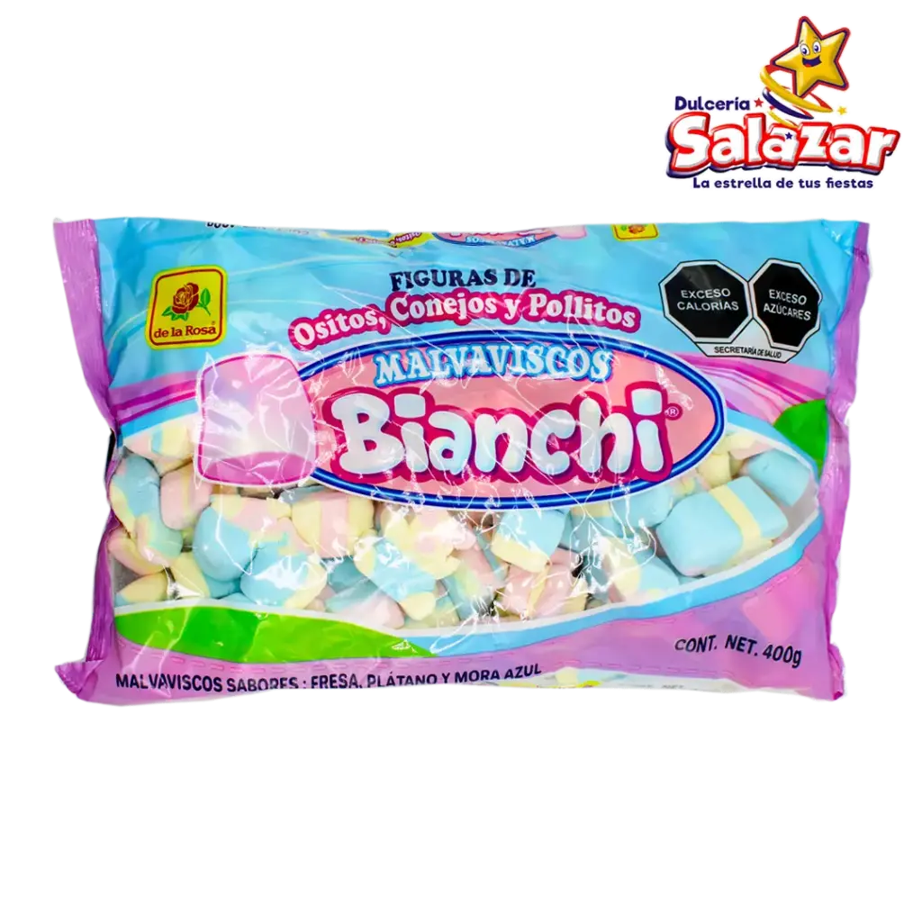 MALVAVISCO BIANCHI OSITOS, CONEJOS Y POLLO -B.400G- "C/15/400"