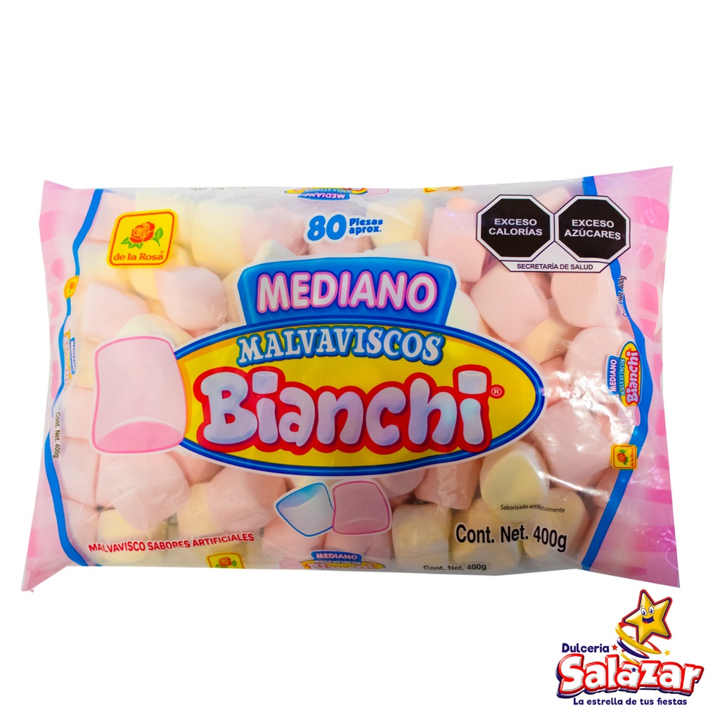 MALVAVISCO MEDIANO BLANCO/ROSA DLR -B.400G- "C/15/80"