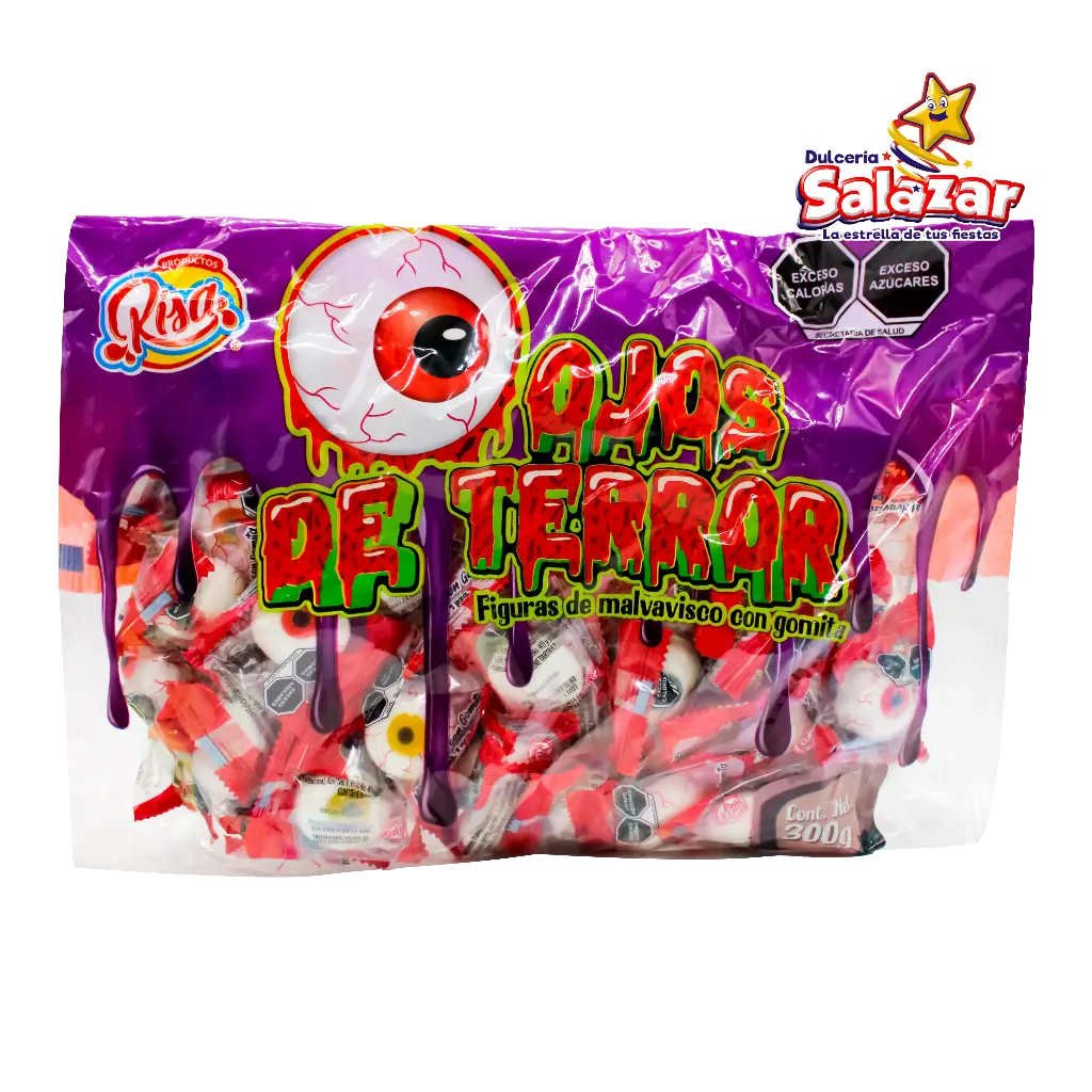 [RIS0013] MALVAVISCO RISA OJOS DE TERROR -B.300GR- "C/14/1"