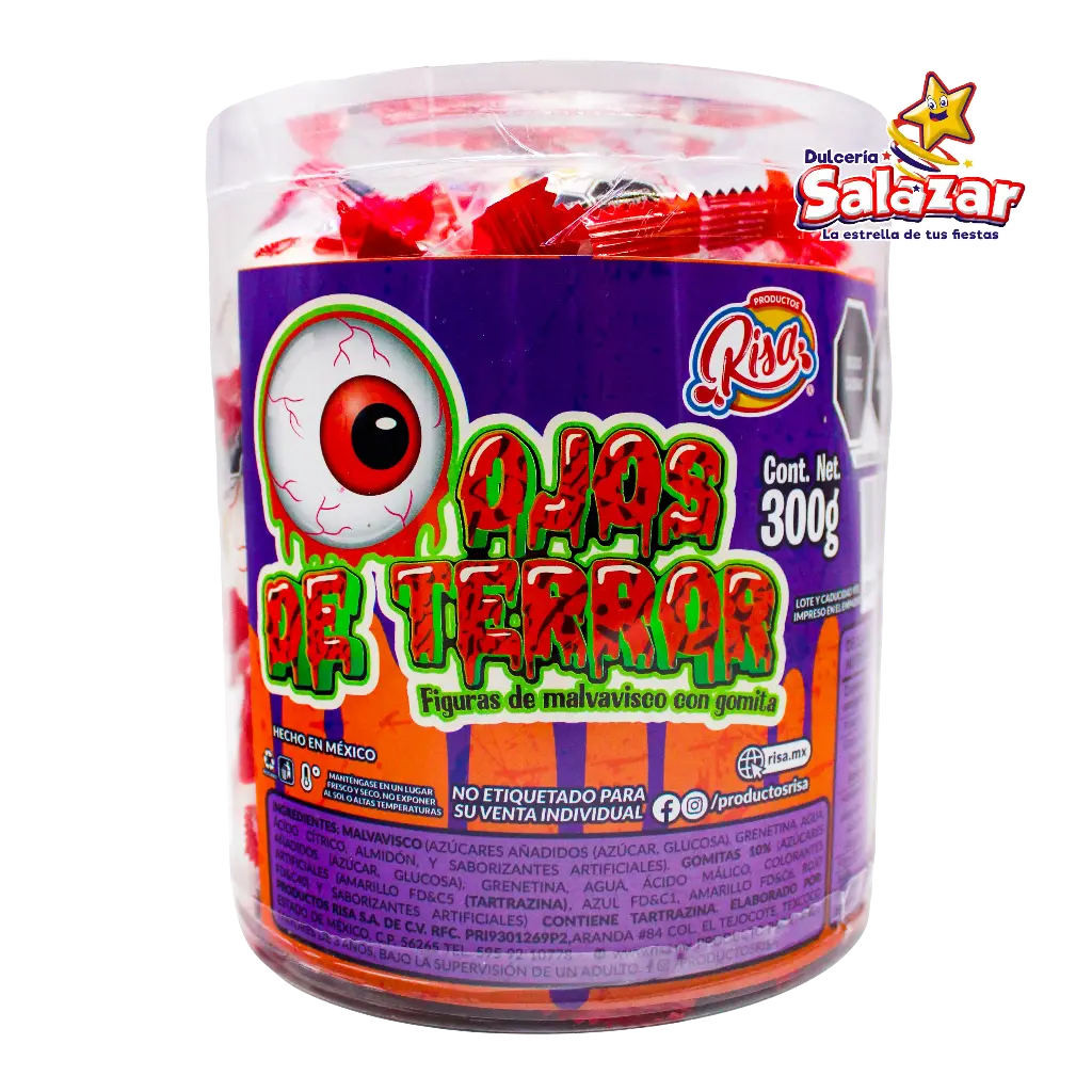 MALVAVISCO RISA OJOS DE TERROR ESTUCHE -E.300GR- "C/12/60"