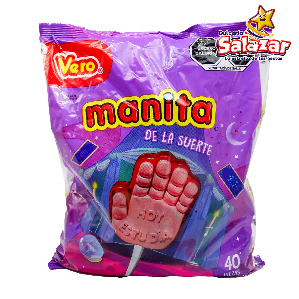 PALETA MANITA DE LA SUERTE VERO -B.560G- "C/24/40"