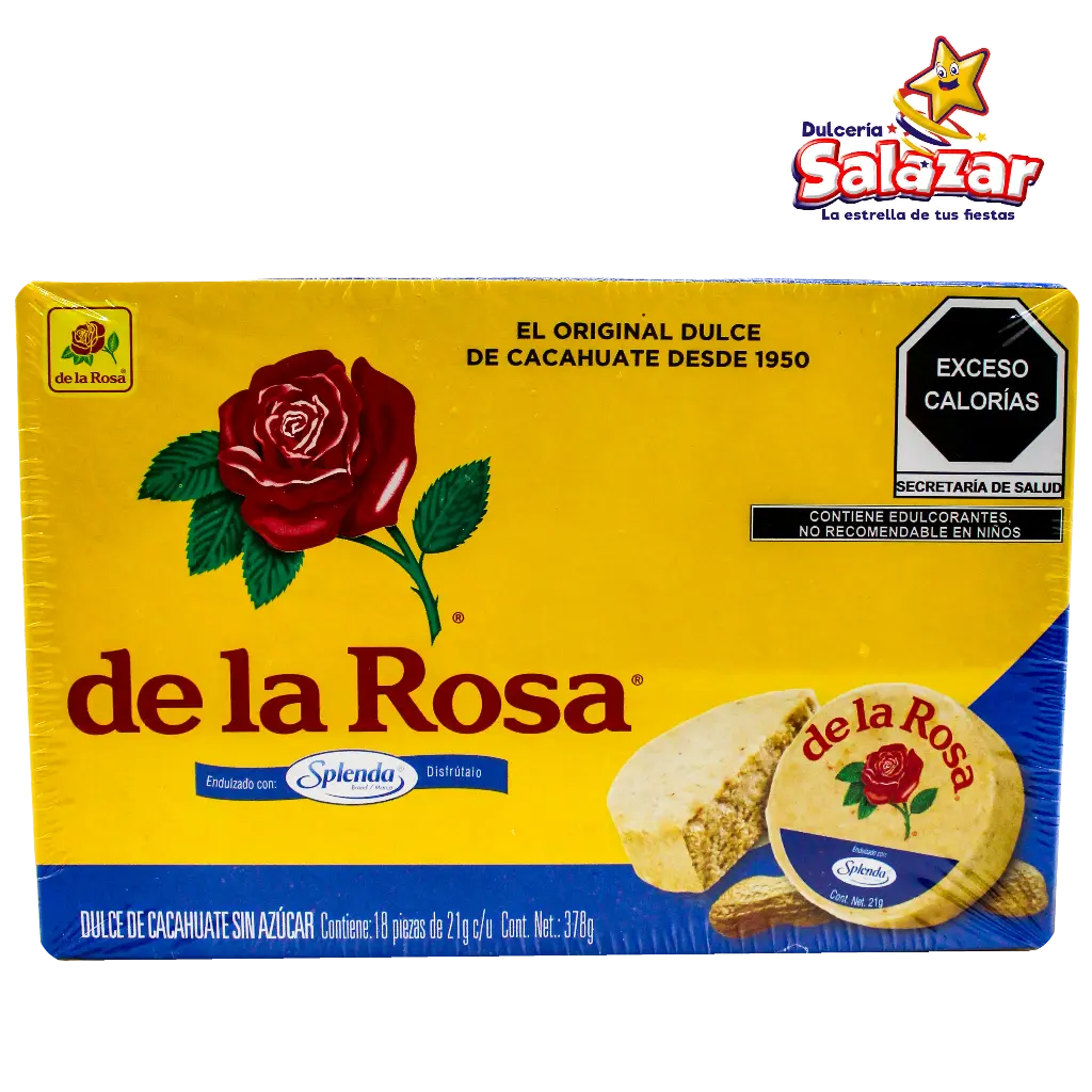 [ROS0033] MAZAPAN DE LA ROSA SIN AZUCAR -D.378GR- "C/24/18"