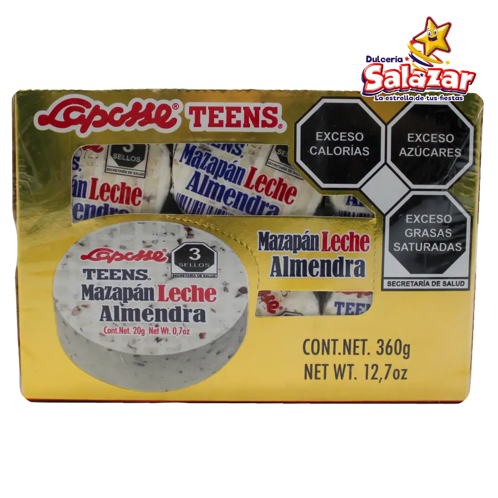 [LAP0026] MAZAPAN LAPOSSE LECHE/ALMENDRA -D.360G- "C/10/18"