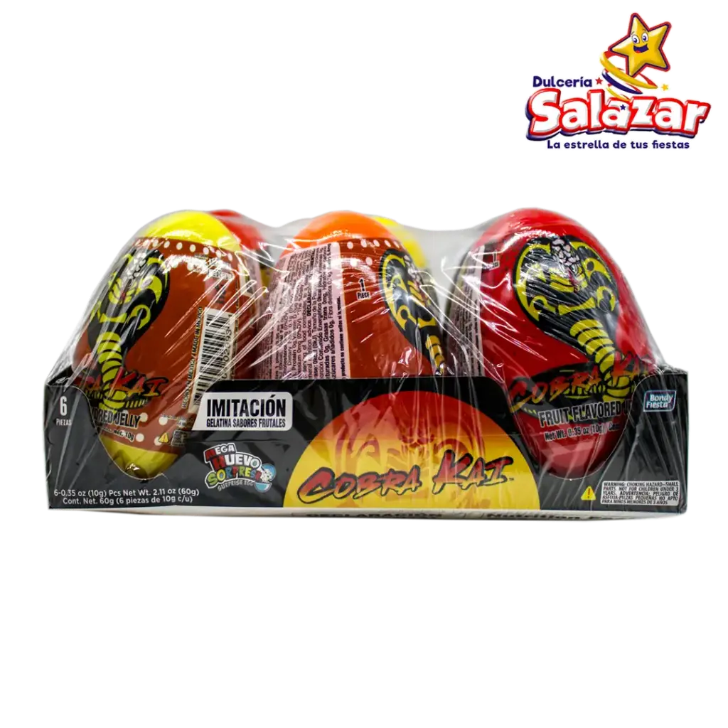 MEGA HUEVO CON GELATINA COBRA KAI BONDY -D.60G- "C/12/6"