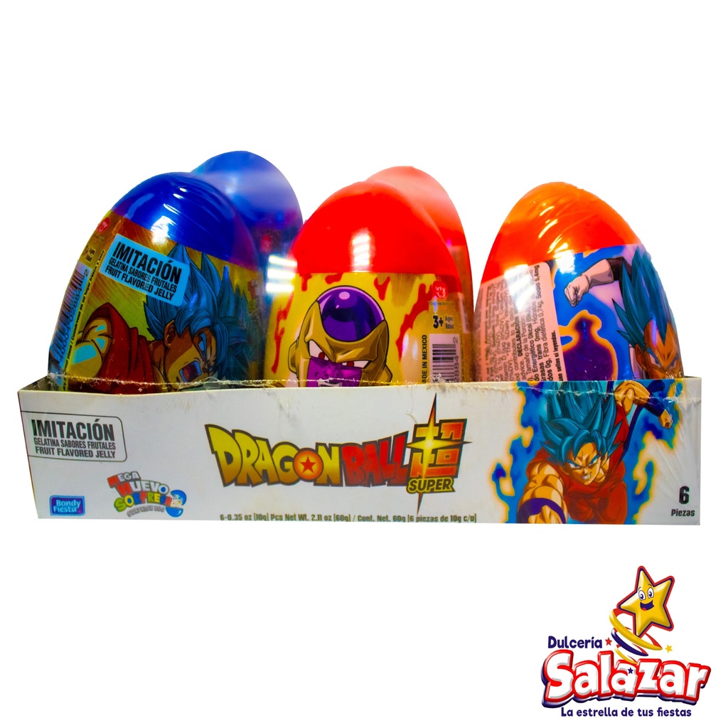 MEGA HUEVO CON GELATINA DRAGON BALL "C/12/6"