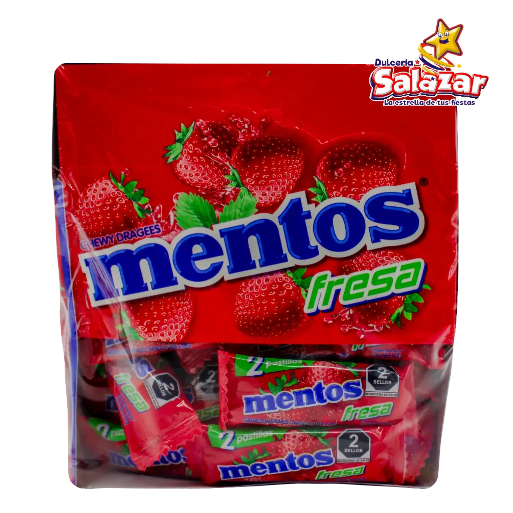 MENTOS BIPIEZA FRESA CHUPACHUPS -D.211.2G- "C/10/40"