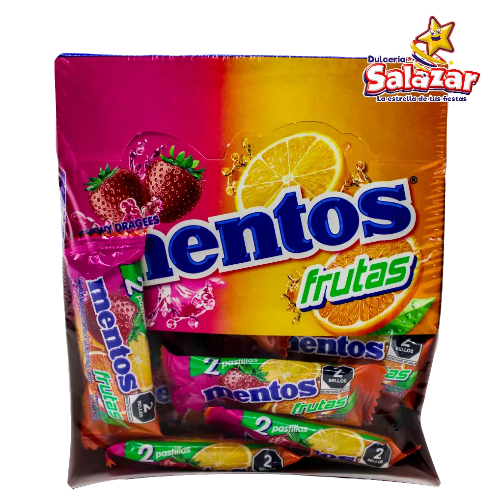 MENTOS BIPIEZA FRUTAS CHUPACHUPS -D.211.2G- "C/10/40"