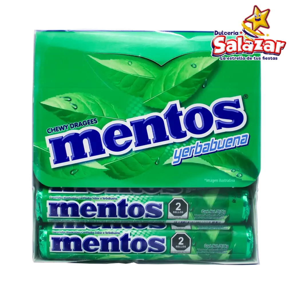 MENTOS TUBO YERBABUENA SPEARMINT CHUPA CHUPS -D.348.48G- "C/16/12"