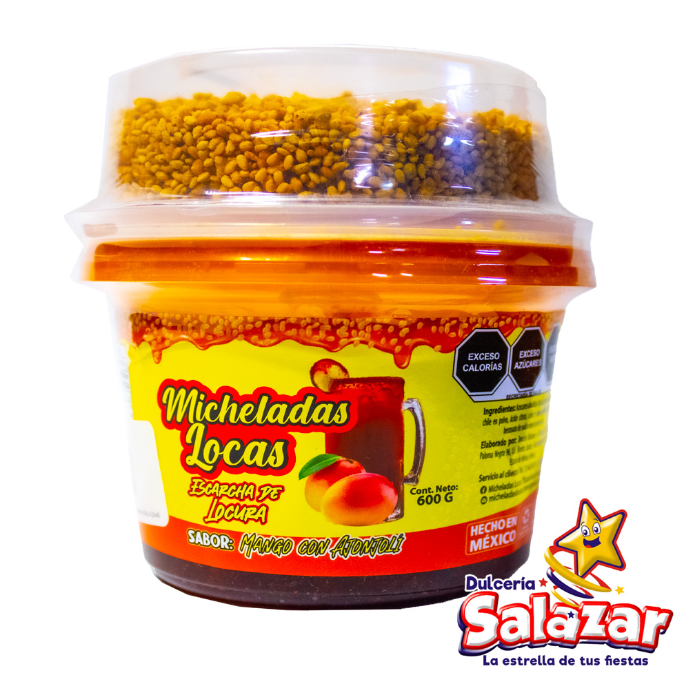 [ART0021] MICHELADAS LOCAS SABOR MANGO C/AJONJOLI -BOT.600G- "C/12/1"