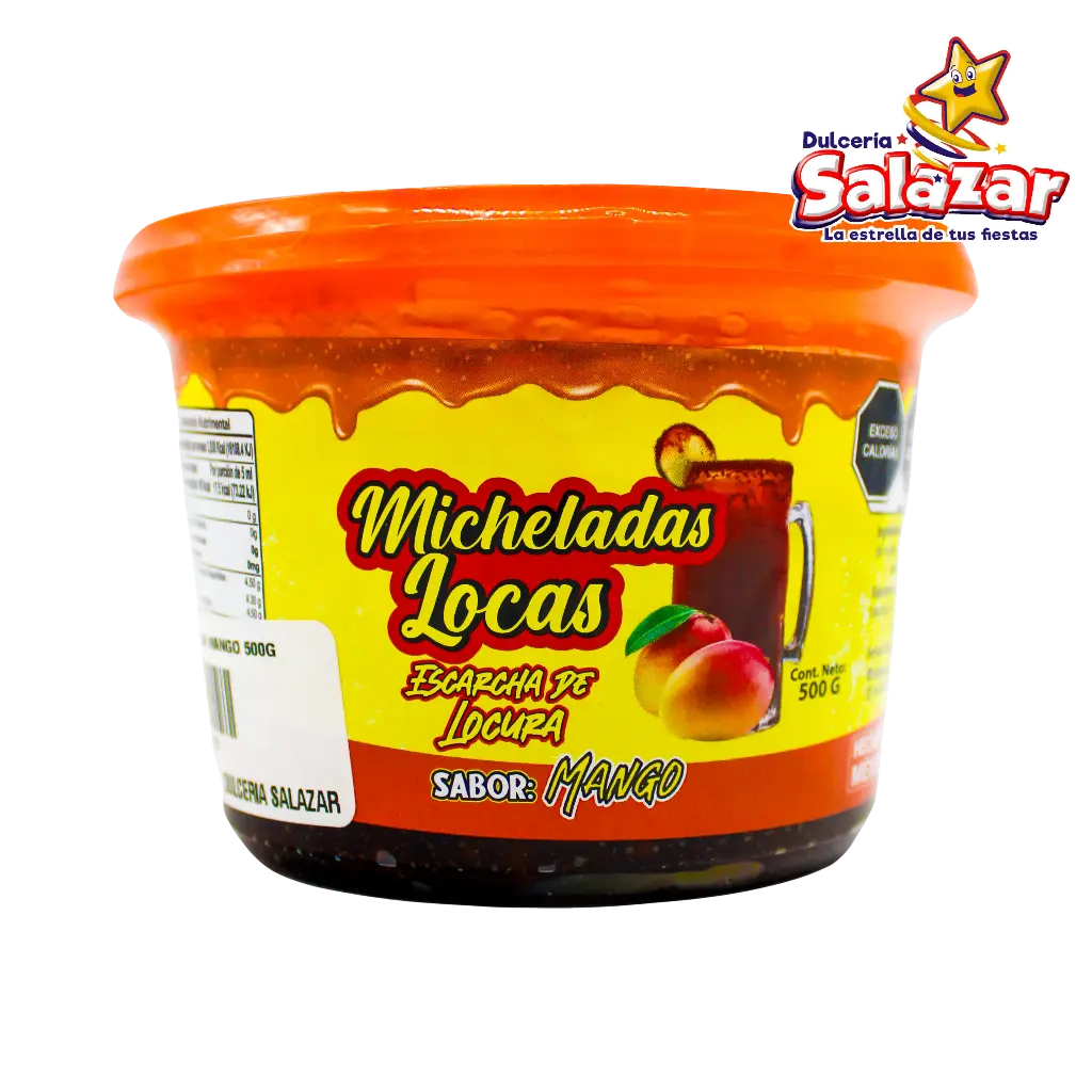 [ART0022] MICHELADAS LOCAS SABOR MANGO CHILE -BOT.500G- "C/18/1"