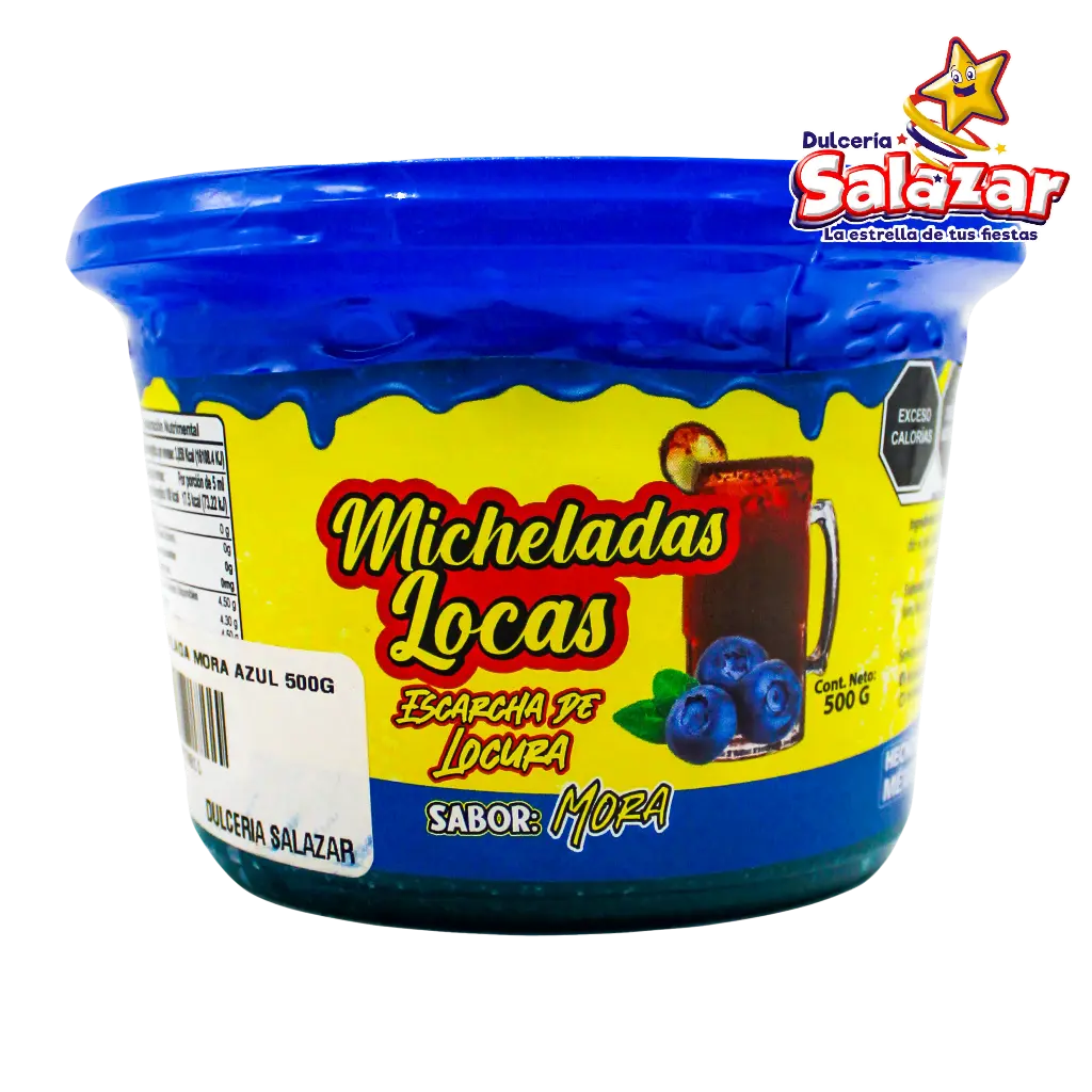 [ART0011] MICHELADAS LOCAS SABOR MORA DULCE -BOT.500G- "C/18/1"