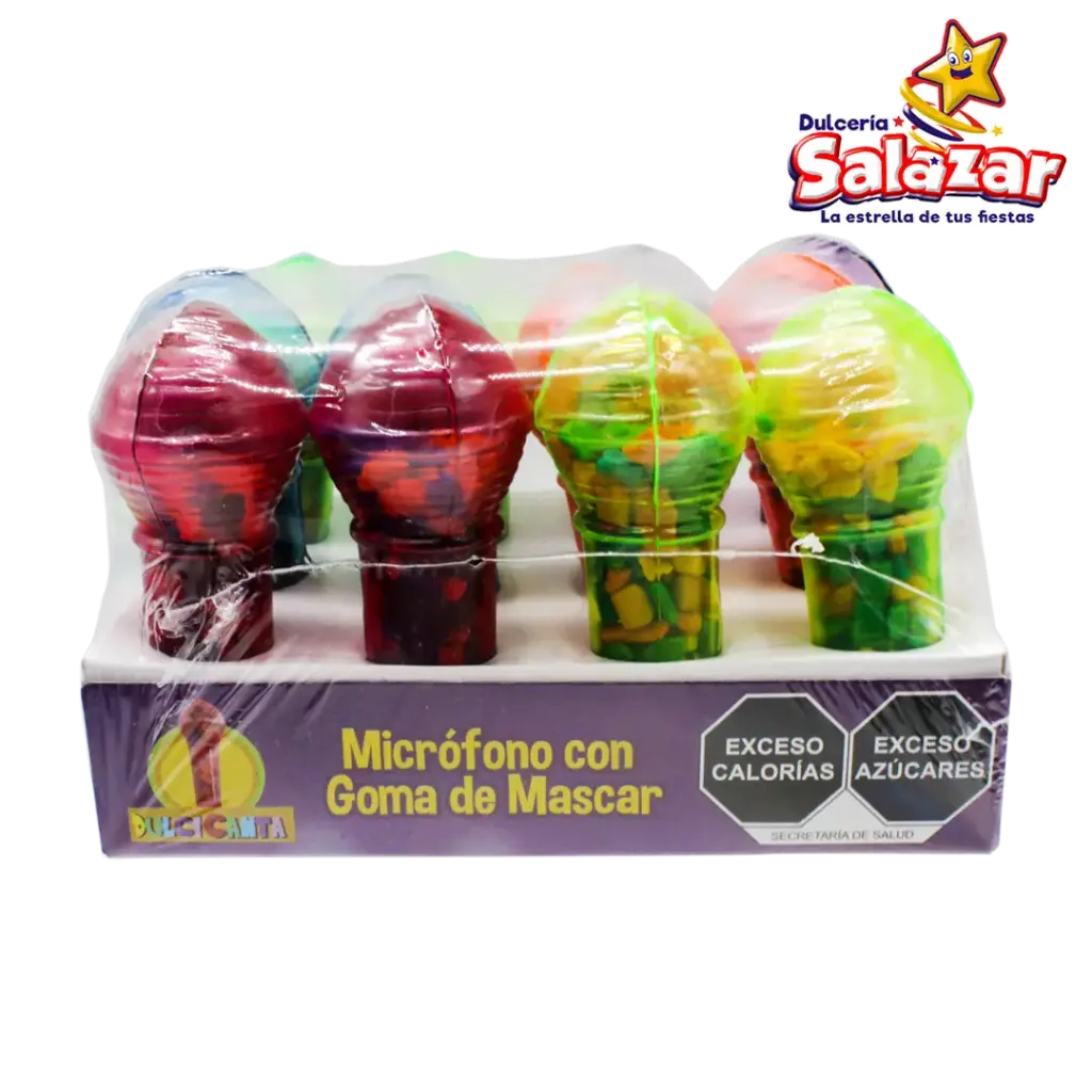 [TAR0006] CHICLERA MICROFONO  CARAMELITOS -D.100GR - "C/27/12"