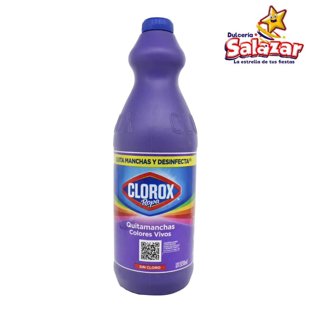 [ABARROTE0037] CLOROX CONCENTRADO COLORES VIVOS -BOT.930ML- "C/15/1" 