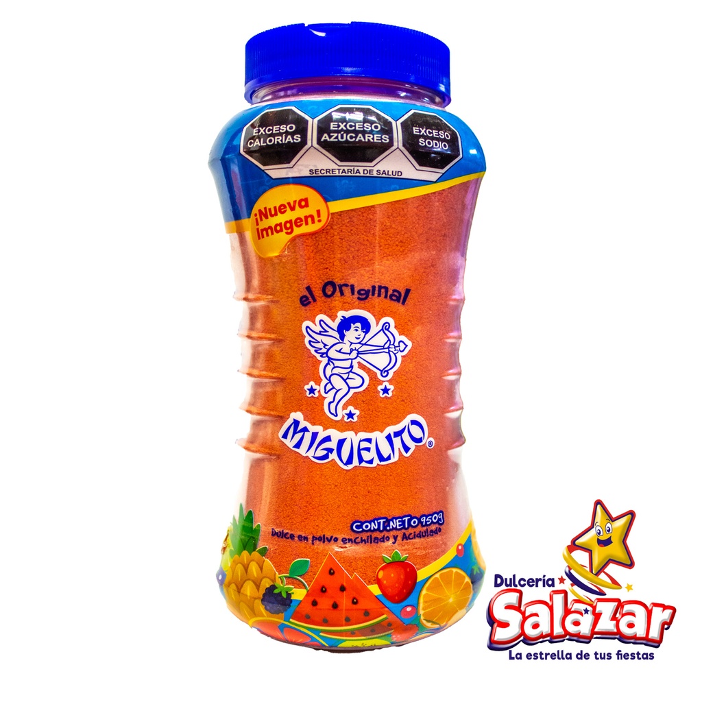 [MIG0090] MIGUELITO CHAMOY POLVO BOTELLA TAPA AZUL -BOT.500G- "C/24/1"