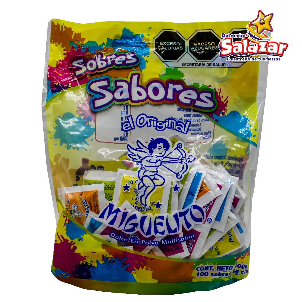 MIGUELITO SABORES POLVO SOBRE -B.300G- "C/25/100"