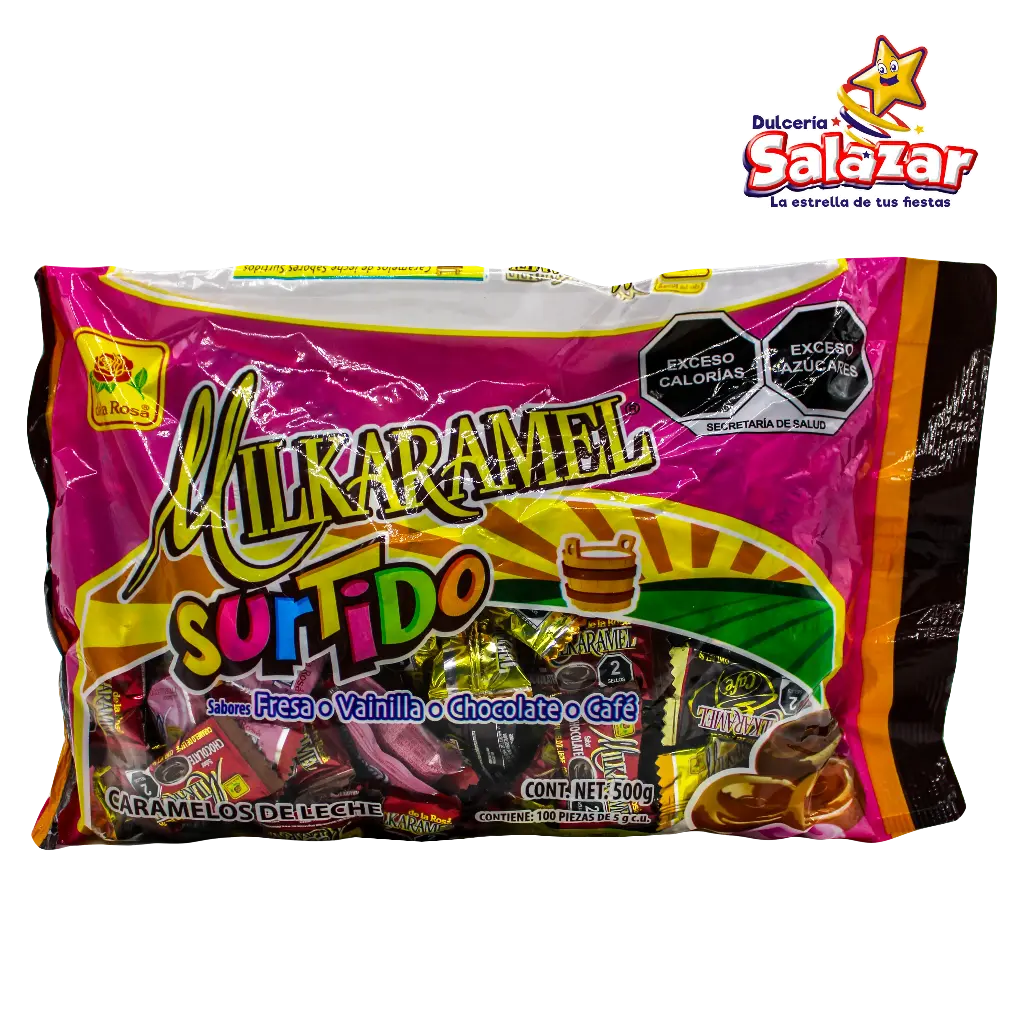 CARAMELO MILKARAMEL SURTIDO DLR -B.500GR- "C/24/100"