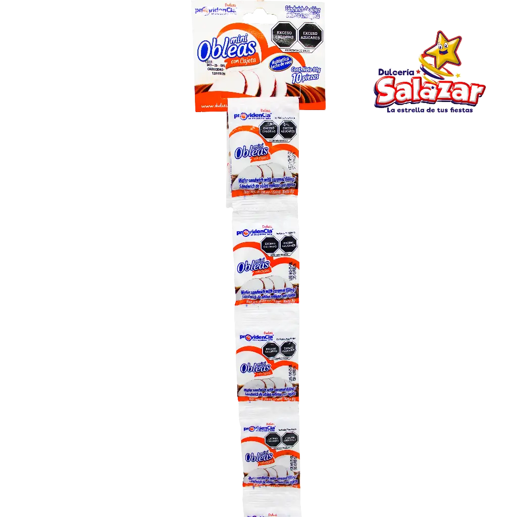 MINI OBLEA C/CAJETA LA PROVIDENCIA -T.80G- "C/50/10"