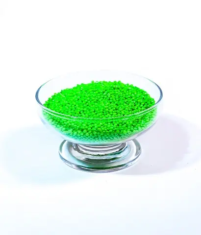 MINI PERLA DIAMANTADA VERDE NEON X KILO "C/10/1"