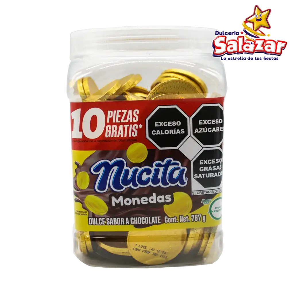 MONEDAS CHOCOLATE NUTRESA -V.708G- "C/12/120"