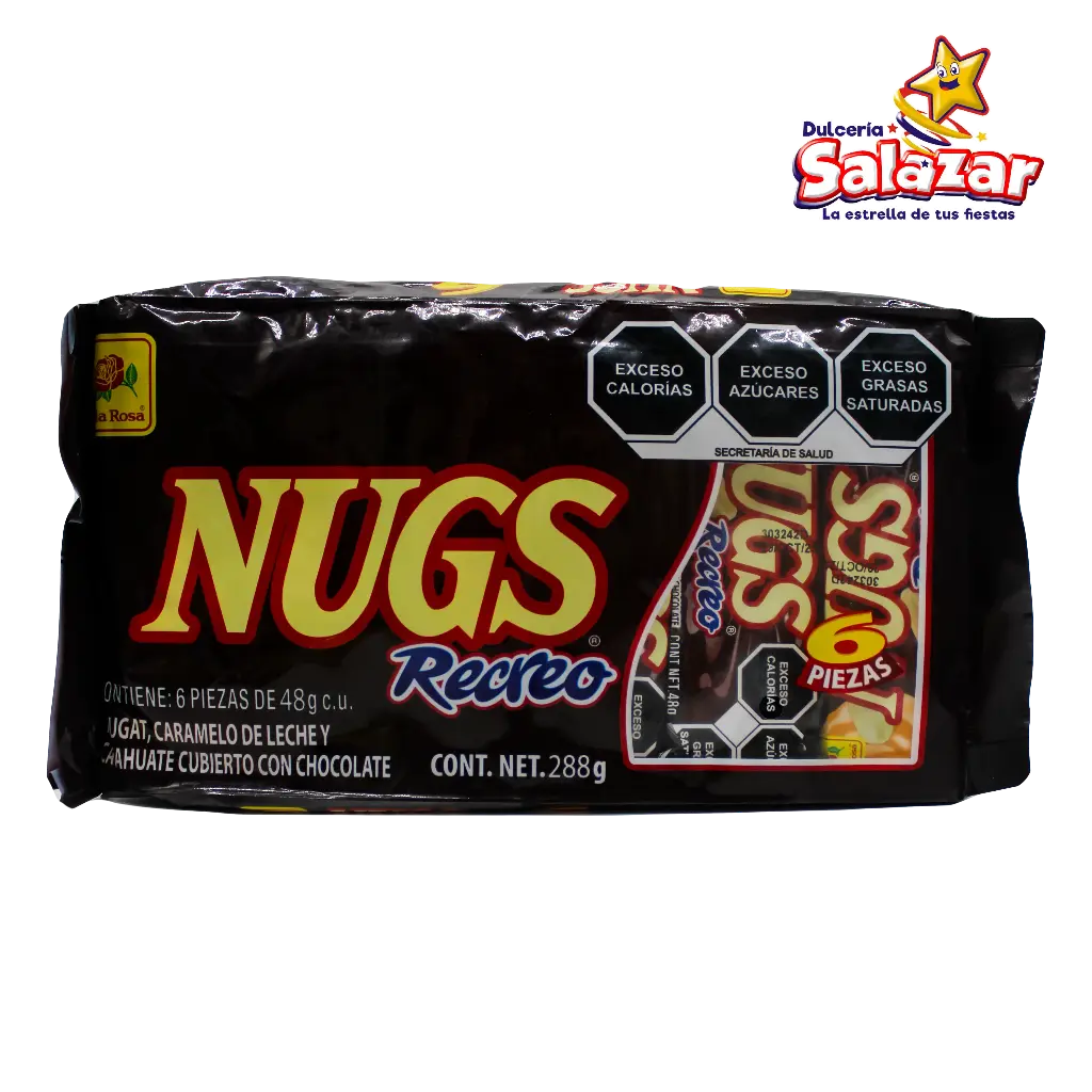 [ROS0391] NUGS RECREO DLR -B.288G- "C/24/6"