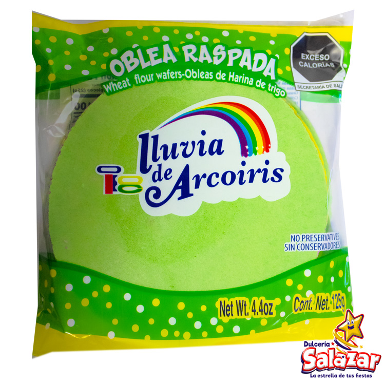 OBLEA ARCOIRIS RASPADA -B.125G- "C/37/56"