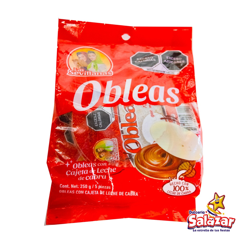 [MED0005] OBLEA CON CAJETA 50GR SEVILLANAS -B.250G- "C/30/5"