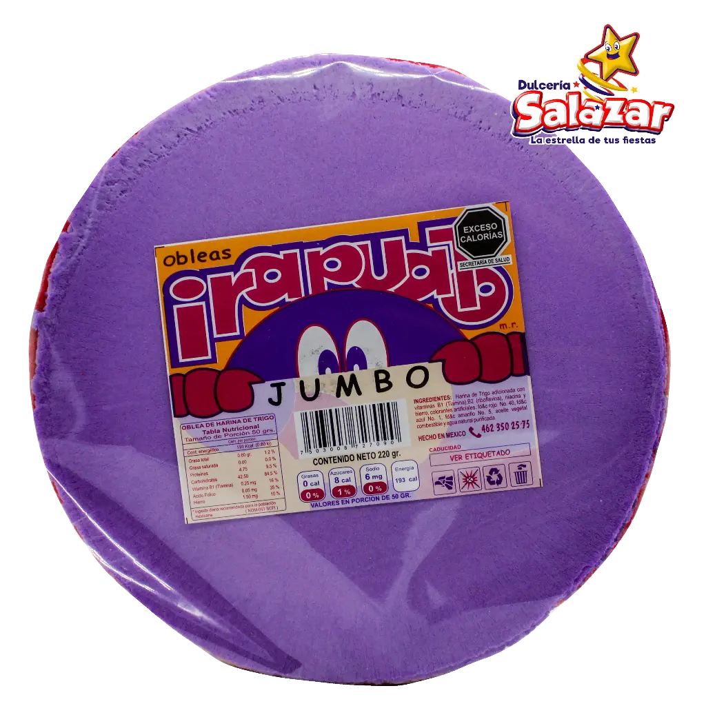 OBLEA JUMBO COLORES IRAPUATO -B.220G- "C/30/1"