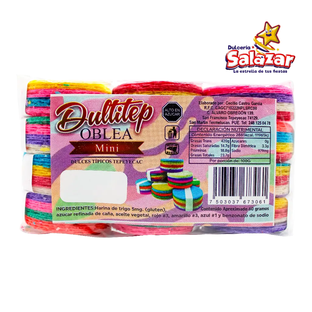 [DUL0003] OBLEA MINI DULTITEP -B.70G- "C/200/1"