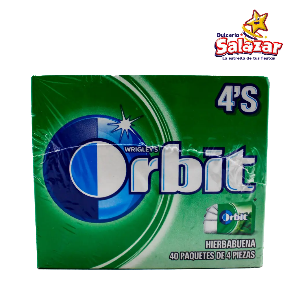 ORBIT WRIGLEY"S YERBABUENA 4' P -D.196G- "C/24/40"