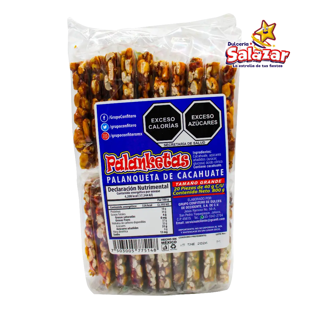 PALANKETA DON PALANQUETO GRANDE  AZUL -B.800G- "C/20/20"