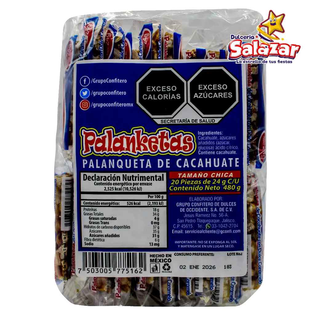 [PEZ0002] PALANKETA DON PALANQUETO CHICO AZUL -B.480G- "C/28/20"