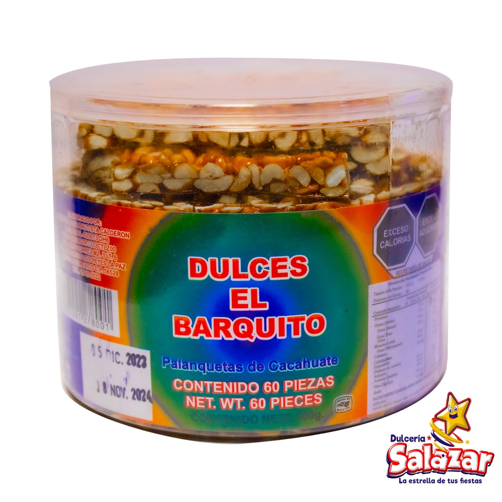 [DES0024] PALANQUETA EL BARQUITO -B.900G- "C/12/60"