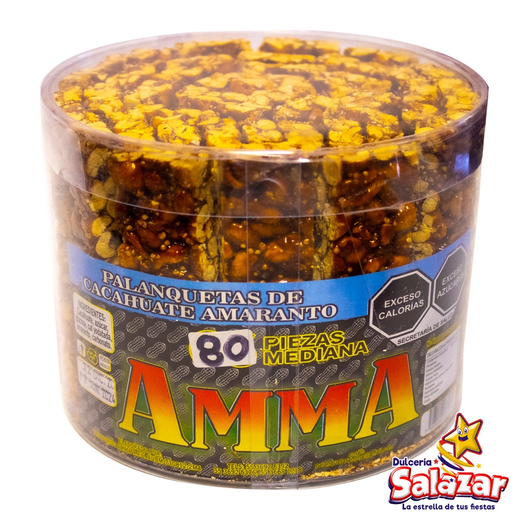 PALANQUETA AMMA CON AMARANTO -E.12PZA- "C/12/8"