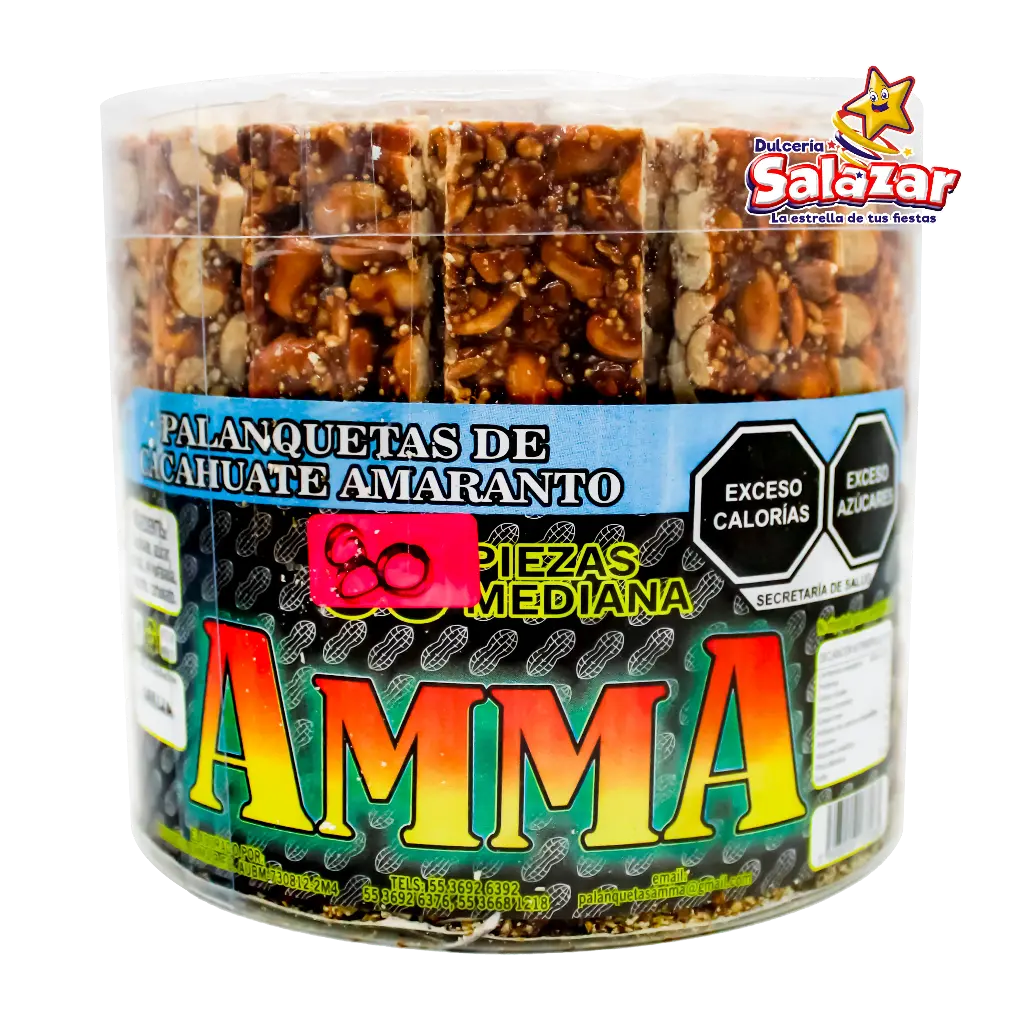 [AMM0036] PALANQUETA AMMA EXTRA -E.80PZA- "C/12/8"