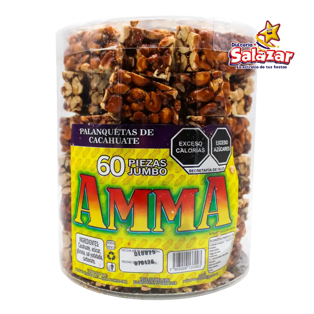 [AMM0004] PALANQUETA AMMA JUMBO -E.60PZA- "C/12/60"