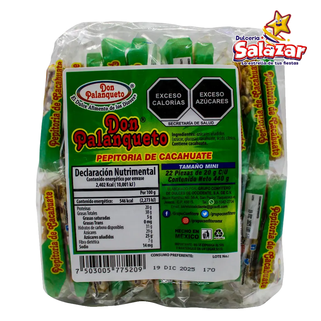 PALANQUETA DON PALANQUETO MINI -B.440G- "C/28/22"