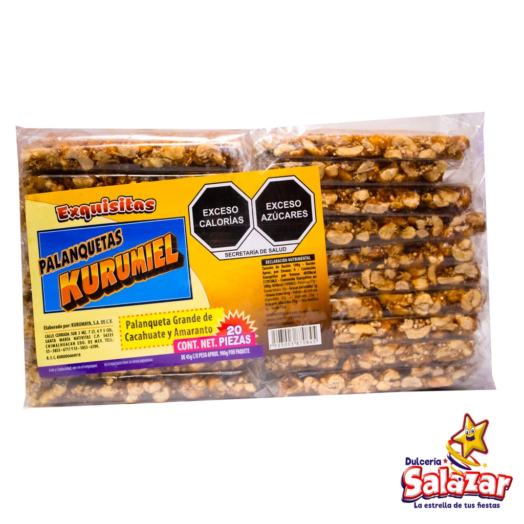 PALANQUETA GRANDE COMBINADA KURUMAYA -B.900G- "C/18/20"