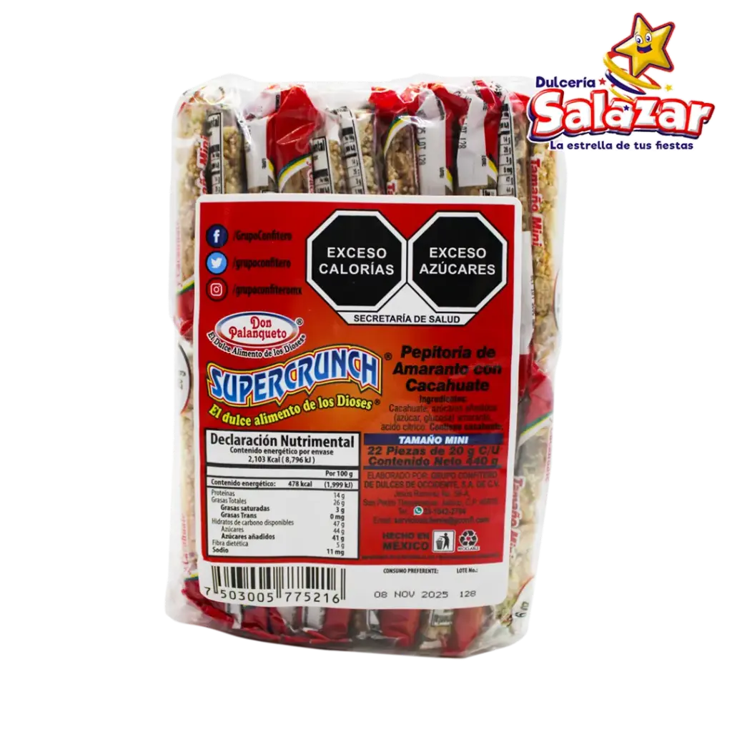 PALANQUETA SUPERCRUNCH MINI -B.440G- "C/28/22"