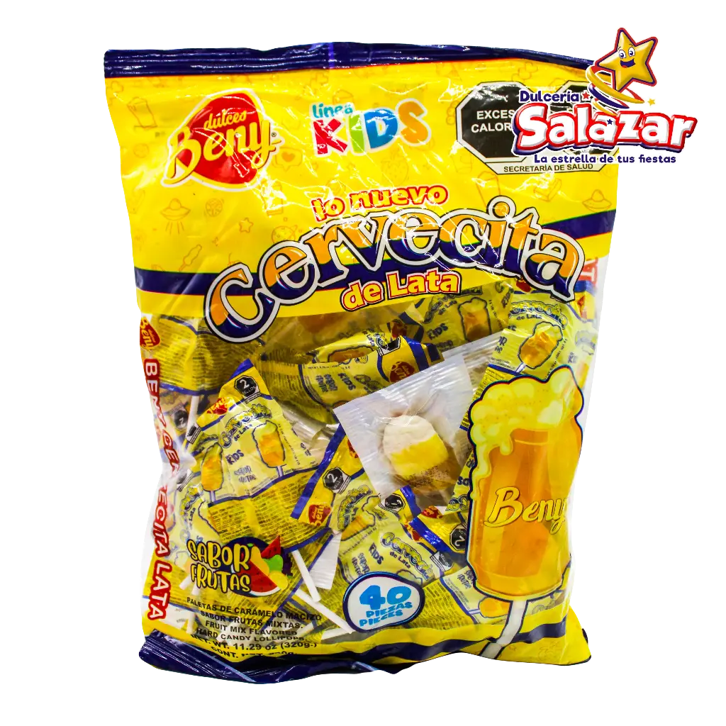 PALETA BENY CERVECITA DE LATA KIDS -B.320G- "C/24/40"
