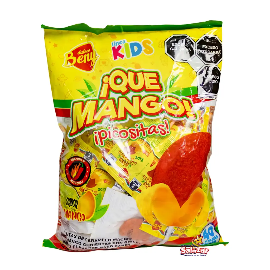 [BEN0002] PALETA BENY QUE MANGO KIDS -B.320G- "C/24/40"