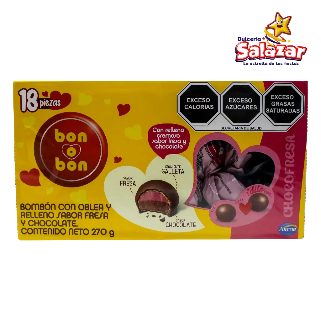 [DOS0141] BON O BON CHOCOFRESA -D.270G- "C/12/18"