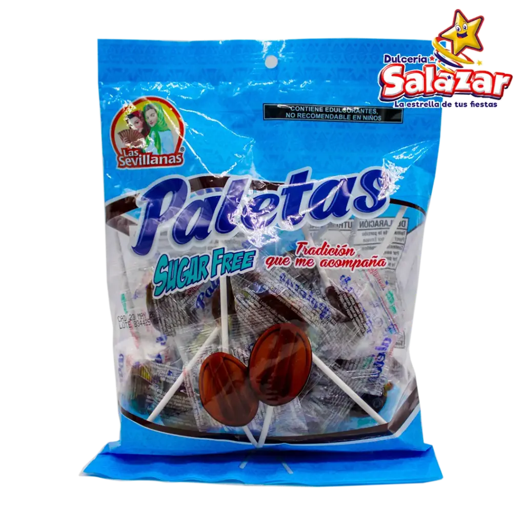 [MED0026] PALETA CAJETA SUGAR FREE SEVILLANAS -B.130G- "C/24/20"