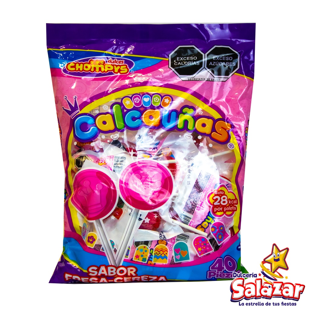 [CHY0006] PALETA CALCA UÑAS CHOMPYS -B.300G- "C/28/40"