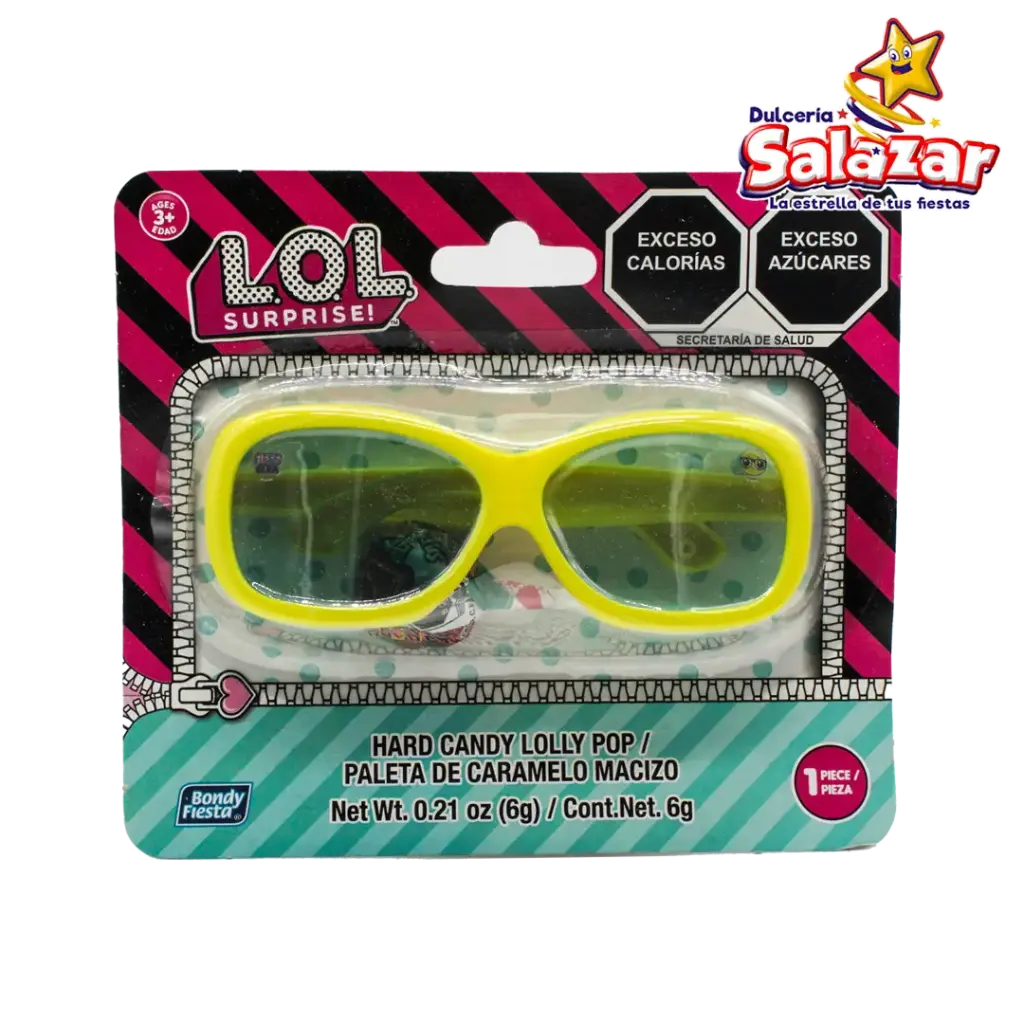 [BON0032] PALETA CARAMELO LENTES LOL G02832 -D.1PZA- "C/36/1"