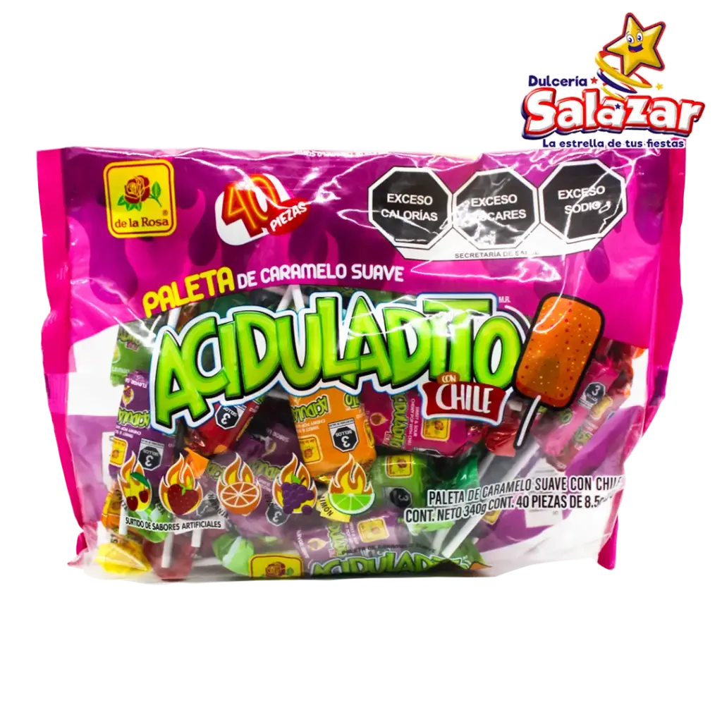 PALETA CARAMELO SUAVE ACIDULADITO -B.340GR- "C/25/40"