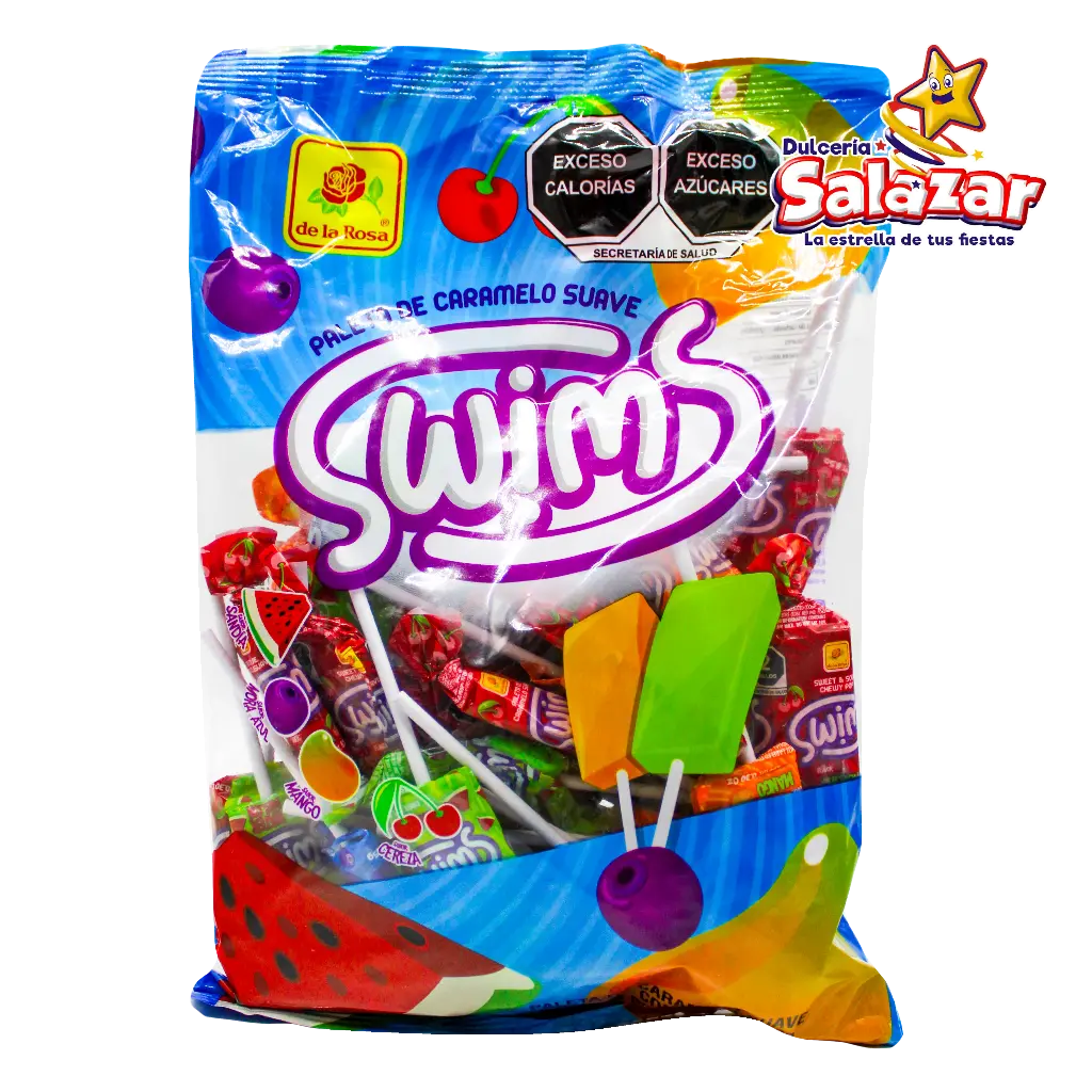 [ROS0549] PALETA CARAMELO SUAVE SWIMS -B.340GR- "C/25/40"