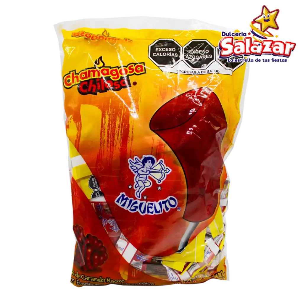 PALETA CHAMAGOSA CHILOSA SABOR FRAMBUESA -B.400G- "C/24/40"