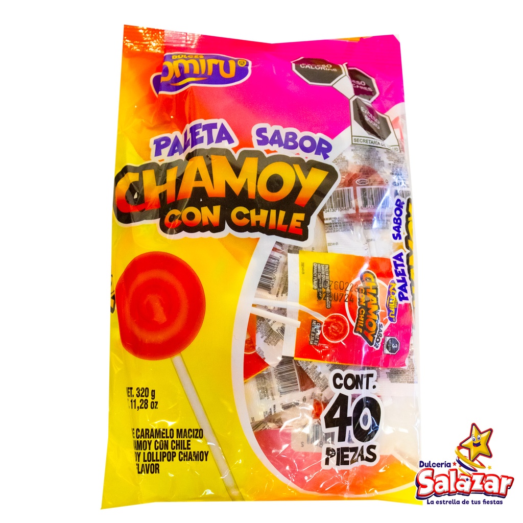 [TEC0020] PALETA CHAMOY C/CHILE  KOMIRU -B.320G- "C/30/40"