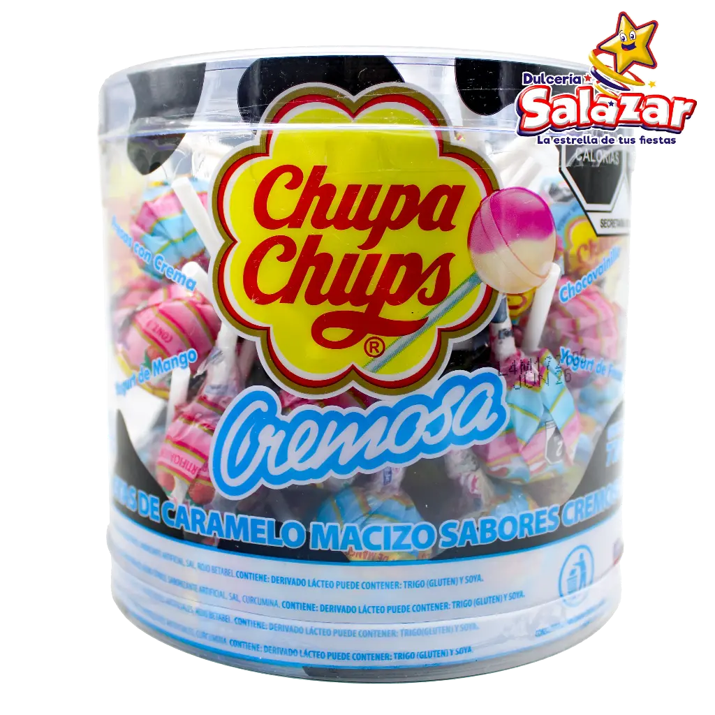 [CHU0048] PALETA CHUPA CHUPS CREMOSA TUBO -V.720G- "C/8/60"