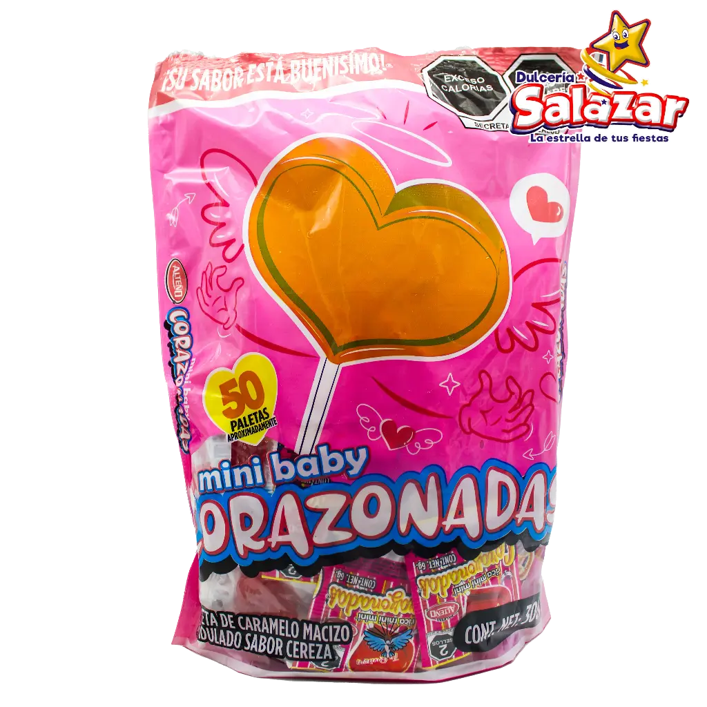 PALETA CORAZONADAS MINI BABY ALTEÑO -B.300G- "C/28/50"
